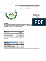 Ejercicio # 2 de Costo Unitario