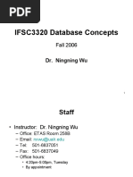 IFSC3320 Database Concepts: Fall 2006