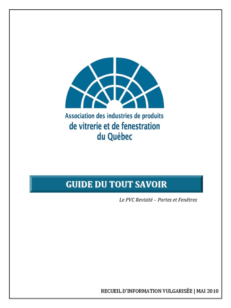 PVC Tout Savoir PDF | PDF | Polychlorure de vinyle | Matériaux