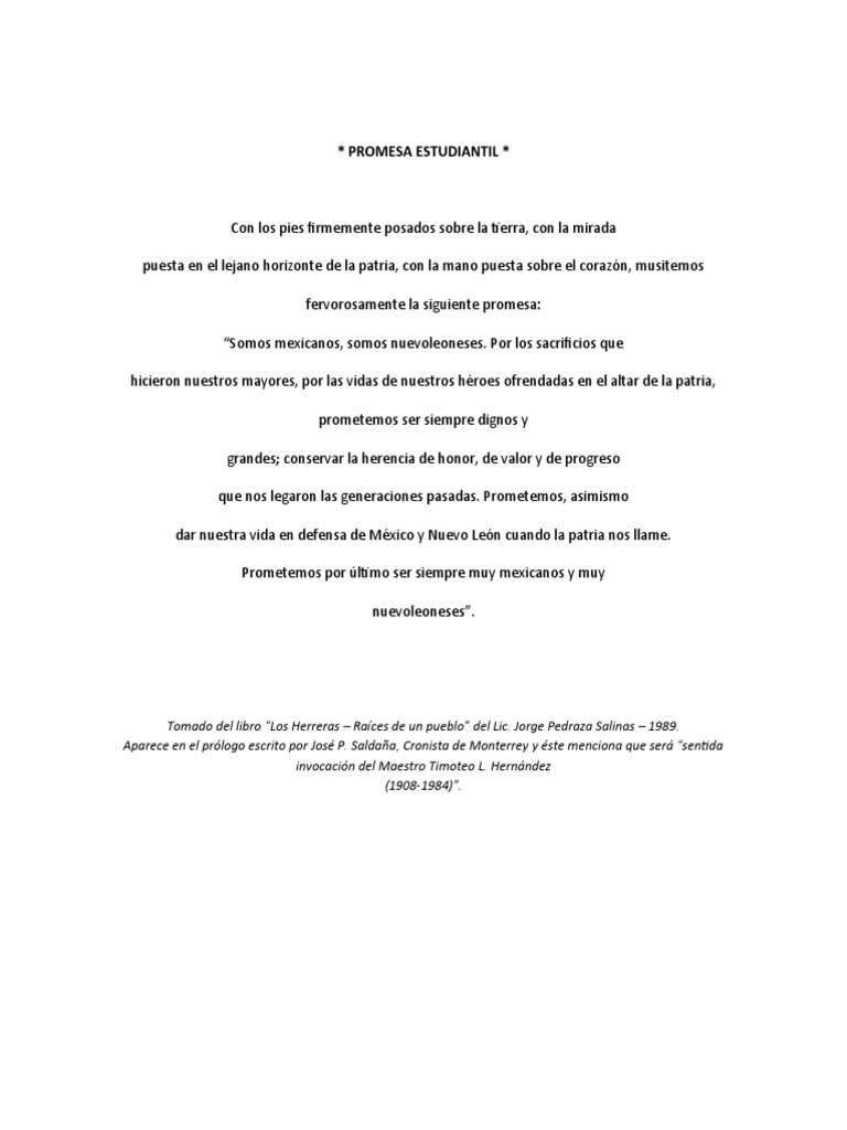 Promesa Estudiantil | PDF
