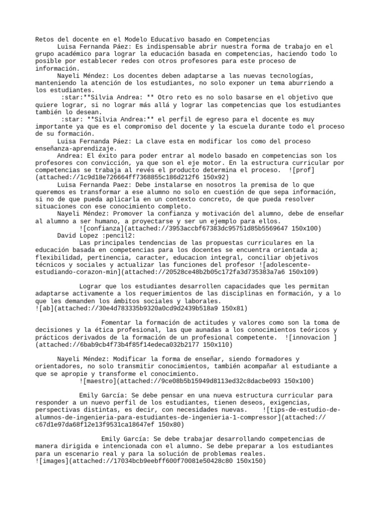 Retos del Docente en Educación Competencial | PDF | Maestros | Aprendizaje