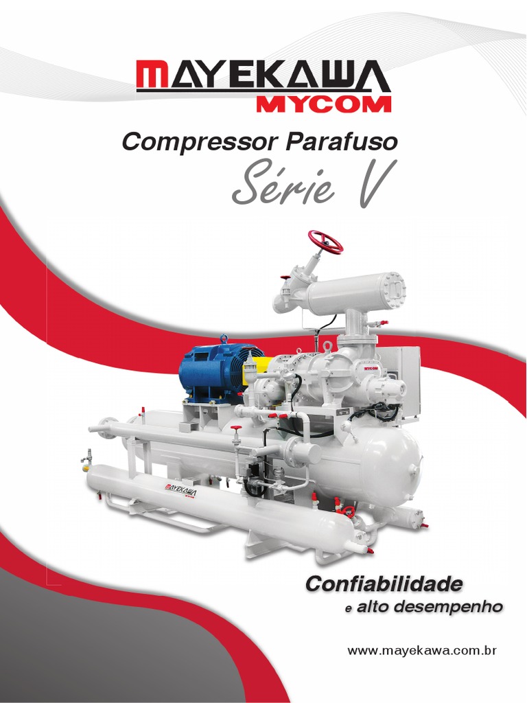 Compressor Parafuso. Série v. Alto Desempenho. | PDF | Engenharia ...