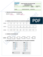 Evaluacion Nivelacion Matematicas Lina