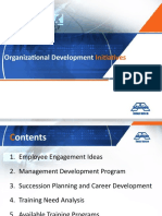 Organizational Development: Initiatives