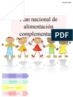 Plan nacional de alimentación complementaria para niños