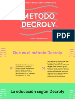 Presentación Del Método Decroly