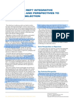 What'S Your Rep? Integrative Approaches and Perspectives To Repertoire Selection