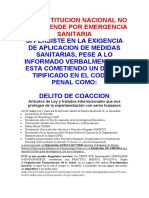 La Constitucion Nacional No Se Suspende Por Emergencia Sanitaria