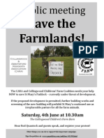 Save The Farmlands Notice of Public Meeting