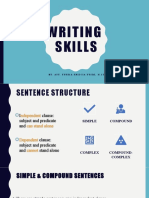 Writing Skills: By: Apt. Yunisa Friscia Yusri, M.Si