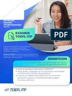 Folleto Examen TOEFL ITP-2022