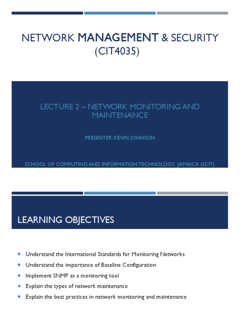Network Monitoring and Maintenance Overview | PDF | Computer Network ...
