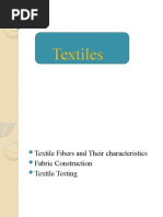 Textiles An Overview