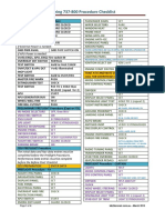 b737 800 Checklist