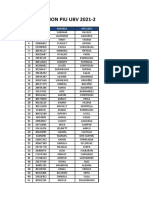 Evaluacion Piu Ubv 2021-2: N Cedula Nombre Apellido