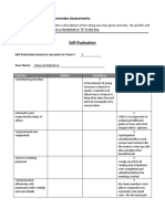 9 Self Team Assessment