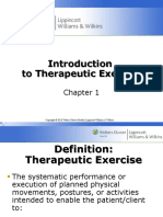To Therapeutic Exercise
