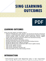 Assessing Learning Outcomes