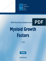 Myeloid Growth Factors: NCCN Clinical Practice Guidelines in Oncology™