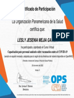 Capacitación para Personal Sanitario Sobre Vacunación Contra El COVID 19 2021-Certificado Del Curso 1829485