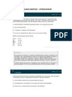 Simulado Didática – Letras/Inglês