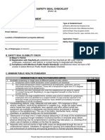 Module 4 - Safety Seal Checklist