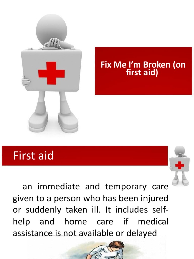 Fix Me I'm Broken (On First Aid) | PDF | Knee | Diseases And Disorders