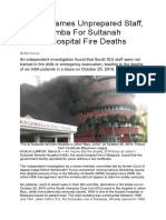 Hospital Sultan Aminah Fire