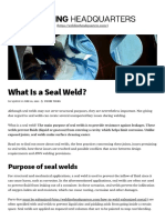 What Is A Seal Weld - Welding Headquarters