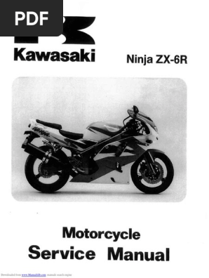 1994 Kawasaki ZX6R Service Manual | PDF | Internet | Web 2.0