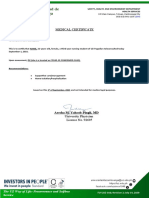 Student Med Cert Template