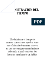 Administracion Del Tiempo