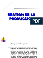 Gestión de operaciones productivas