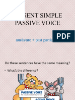Passive Voice Present Simple Game 82517