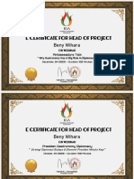 E Certificate Beny