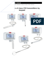 Configuration of Class 210 Transmitters by Keypad