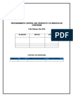 Gc-pr-05. Control Del Producto Y-O Servicio No Conforme