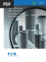 High Efficiency Filter Elements For Hydraulic and Lubrication Oils