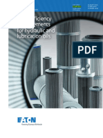 High Efficiency Filter Elements For Hydraulic and Lubrication Oils