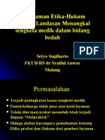 Etika-Hukum Sebagai Landasan Menangkal Sengketa Medik