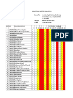 Rekapitulasi Absensi Mahasiswa Matkul Gizi Dan Diet