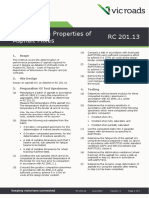 Test Method RC 20113 Performance Properties of Asphalt Mixes