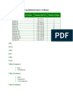 Constitutional Isomers of Alkanes