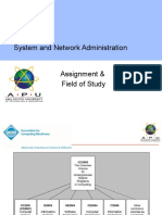 System and Network Administration Assignment & Field of Study