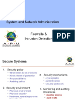 System and Network Administration Firewalls & Intrusion Detection