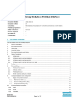 User Guide: Mk5 Gateway Module As Profibus Interface