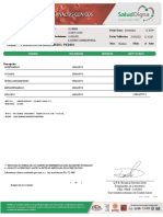 Resultados examen de detección de drogas negativos