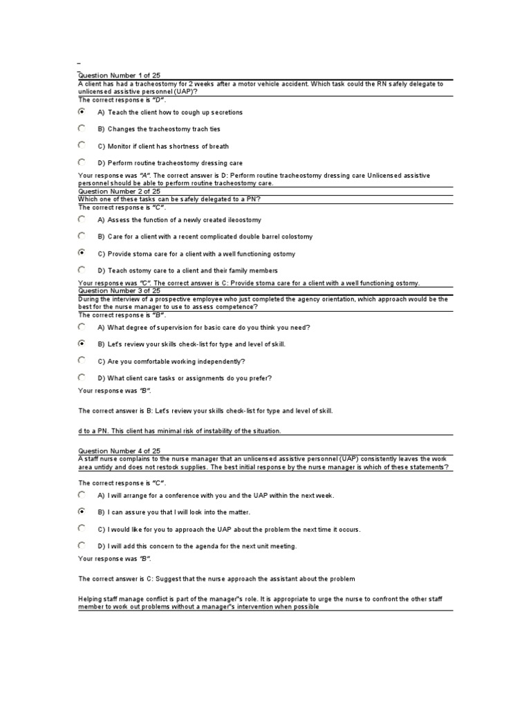 34679702 Q Amp a Delegation Nursing Home Care Nursing