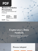 Business Analytics Presentation: Titanic Survival Analysis and Prediction