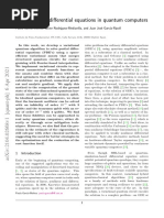 Solving Partial Differential Equations in Quantum Computers